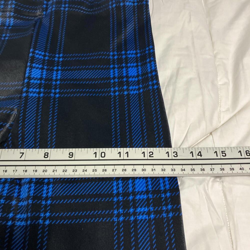 BlackMilk Blue Tartan Women's Leggings Size M - Picture 6 of 8